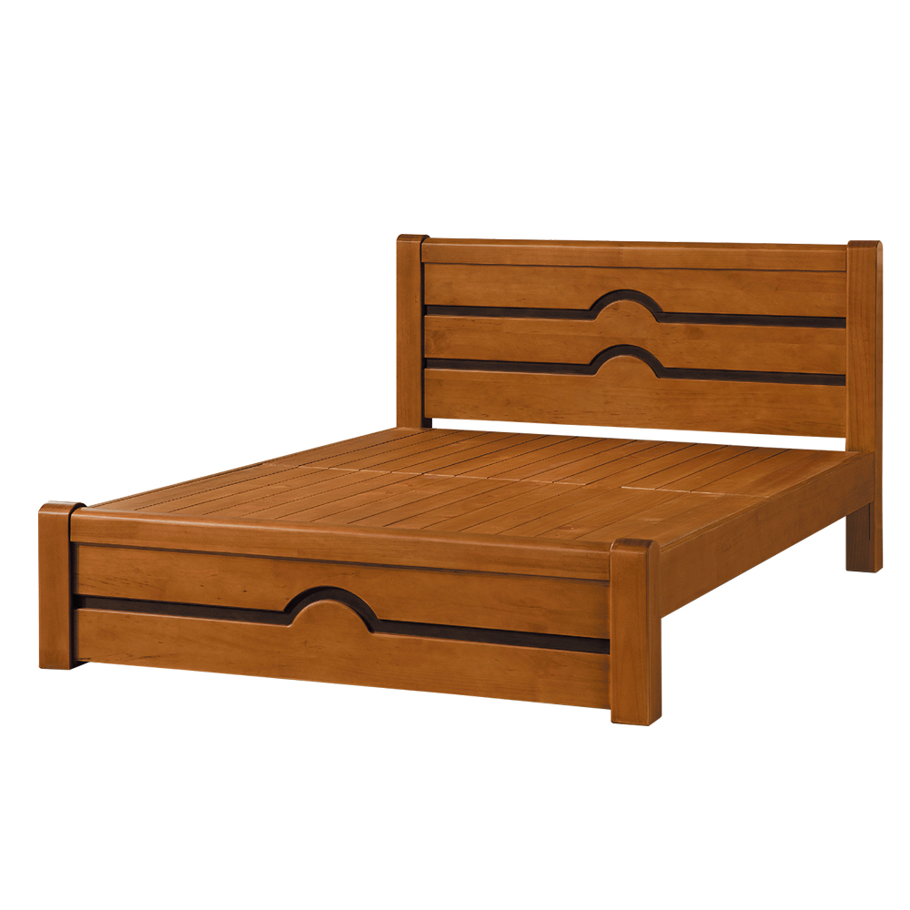 Boden-羅賓5尺簡約實木雙人床架