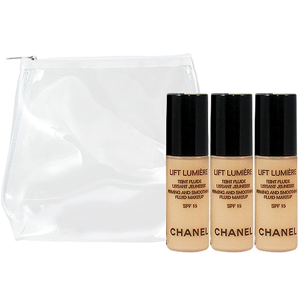 CHANEL 香奈兒 緊緻無瑕粉底液(#20)(2.5ml)3入旅行組