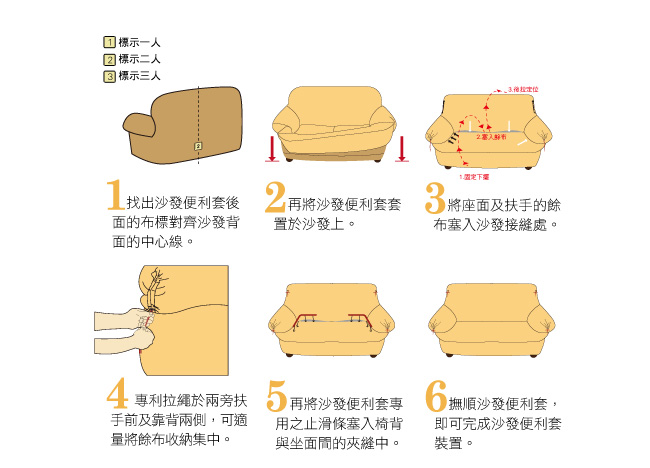 格藍傢飾 貝爾舒柔彈性沙發套1+2+3人座-條紋