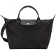 LONGCHAMP Le Pliage Neo系列尼龍短手提兩用水餃包(中/黑) product thumbnail 1