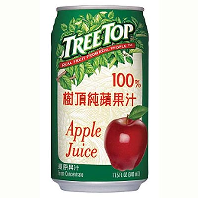 《Treetop》樹頂蘋果汁340ml(24罐/箱)