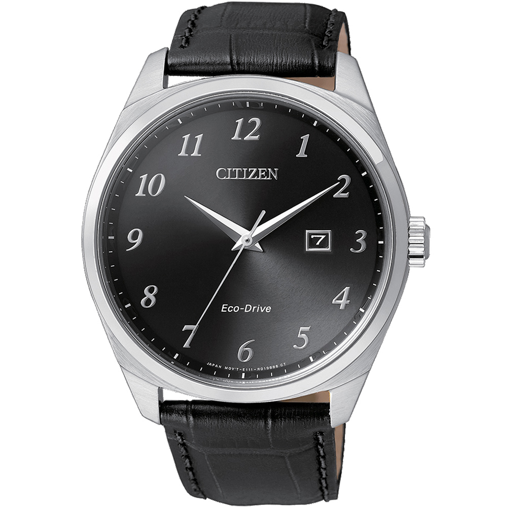 CITIZEN 星辰 光動能紳士時尚腕錶(BM7320-01E) -黑/42mm