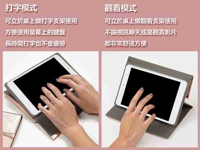 美國 Case-Mate iPad 9.7吋 (2017) 高級真皮質感翻蓋保護殼-玫瑰金