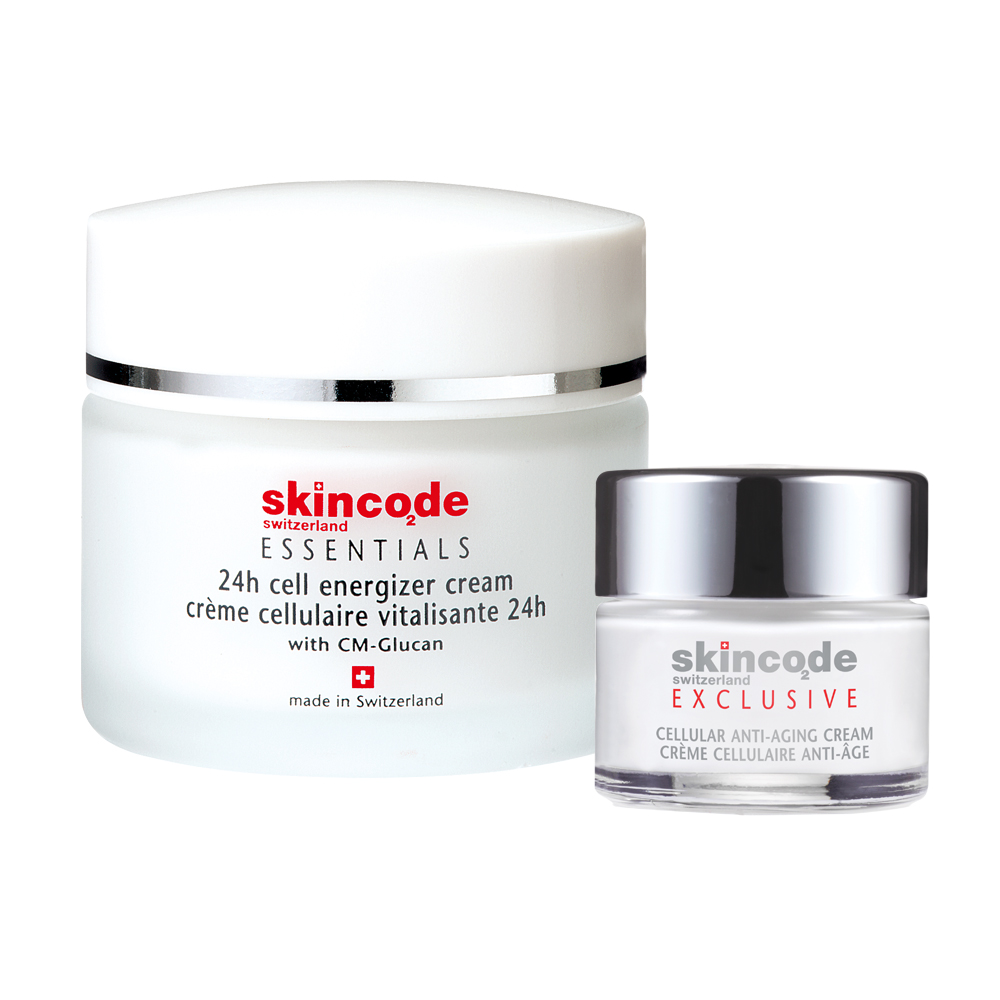 skincode仕馨蔻德24h新肌活膚霜50ml+ACR無痕凍齡霜15ml