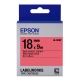 EPSON C53S655403 LK-5RBP粉彩系列紅底黑字標籤帶(寬度18mm) product thumbnail 1