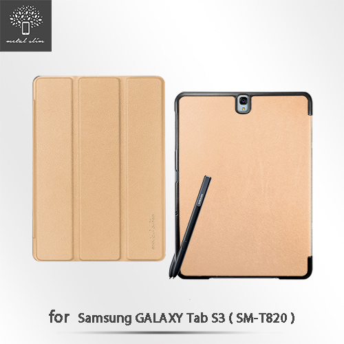 Metal-Slim Samsung Galaxy Tab S3 高仿小牛皮多彩皮套