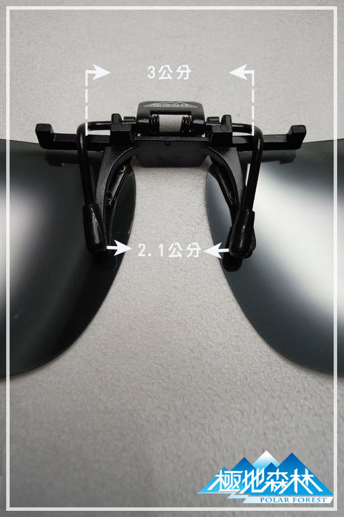 【極地森林】深灰色TAC寶麗萊偏光鏡片外掛式太陽眼鏡(近視專用5077) - 快速到貨