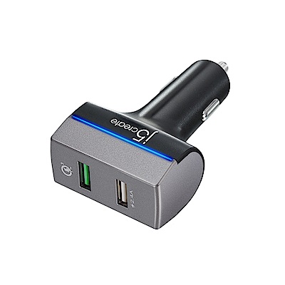 j5create QC3.0 車用USB 2Port快速充電器-JUPV20