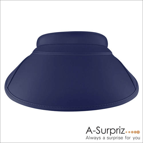 A-Surpriz 空頂伸縮鏡片抗UV帽(深藍)附防風繩