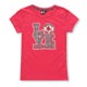 MLB-波士頓紅襪隊豹紋LOVE植絨印花T恤-深粉紅(女) product thumbnail 1
