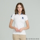 GIORDANO 女裝獅王3D刺繡彈性POLO衫-14王者白 product thumbnail 1