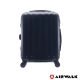 AIRWALK -海岸線系列 BoBo經濟款ABS硬殼拉鍊20吋行李箱 - 黑水黑 product thumbnail 1