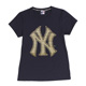 MLB-紐約洋基隊細緻木紋T恤-靛藍(女) product thumbnail 1