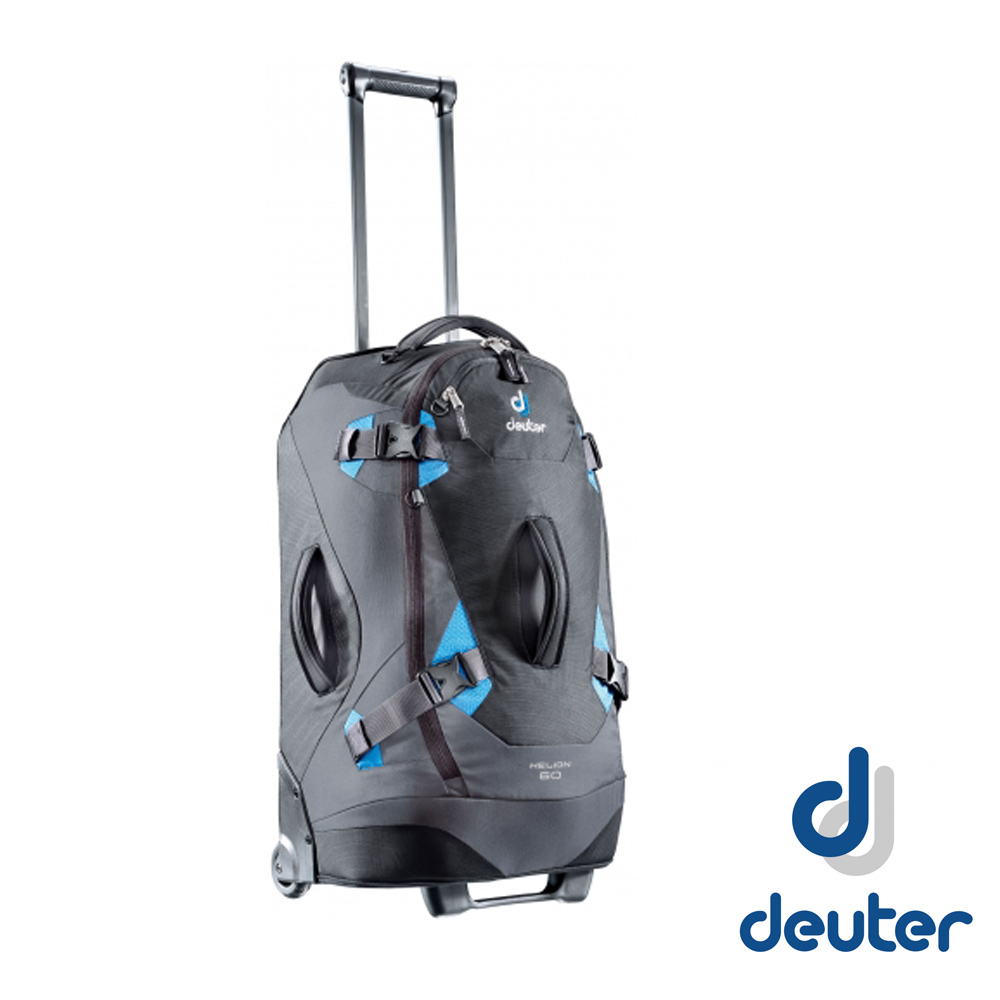 【德國 Deuter】Helion60 60L(28吋)自助旅行背包_黑/藍