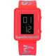 Superdry 方型電子液晶雙色運動矽膠手錶-螢光橘紅色/32mm product thumbnail 1