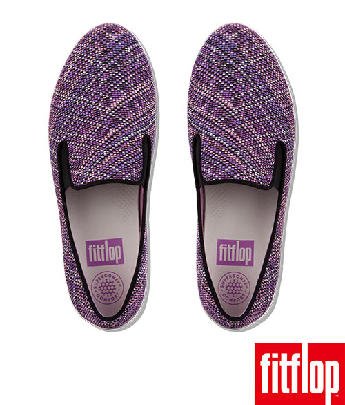 FitFlop SUPERSKATE KNIT LOAFERS-紫