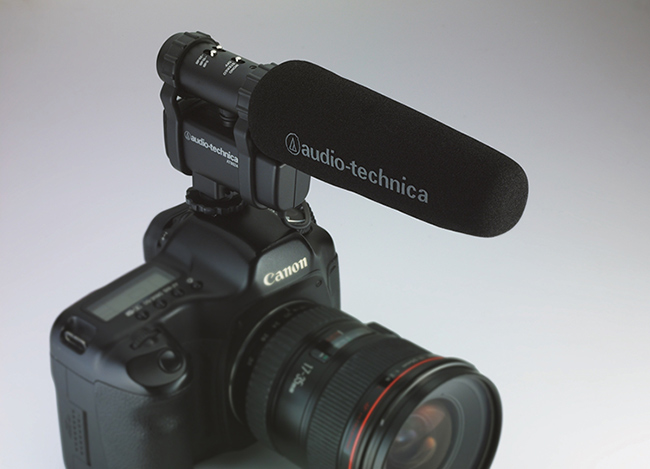 audio-technica單聲道/立體聲相機用麥克風 AT8024
