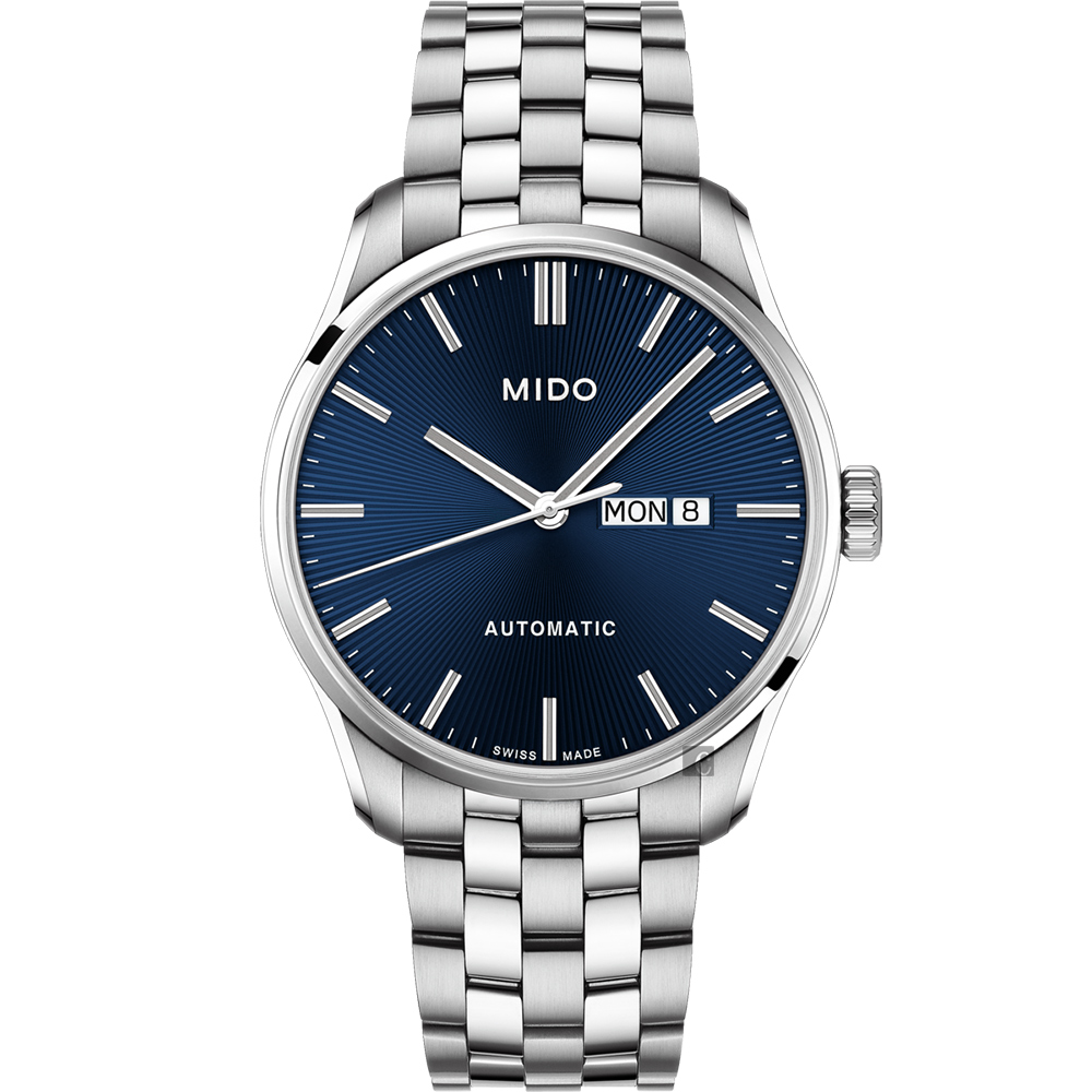 MIDO 美度 官方授權 Belluna Gent 經典日期機械錶 送禮推薦-42mm M0246301104100