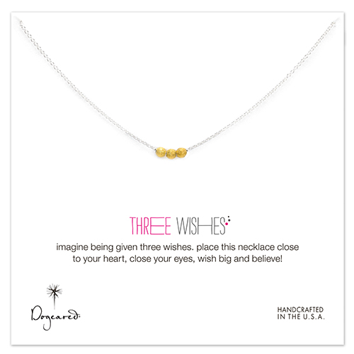 Dogeared three wishes 三願望星辰金豆豆 銀色許願項鍊 附原廠盒