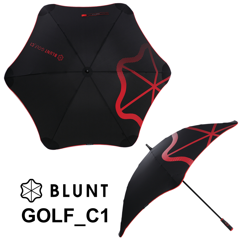 紐西蘭BLUNT 保蘭特 抗強風 超輕量高爾夫球傘 C1(動感紅)