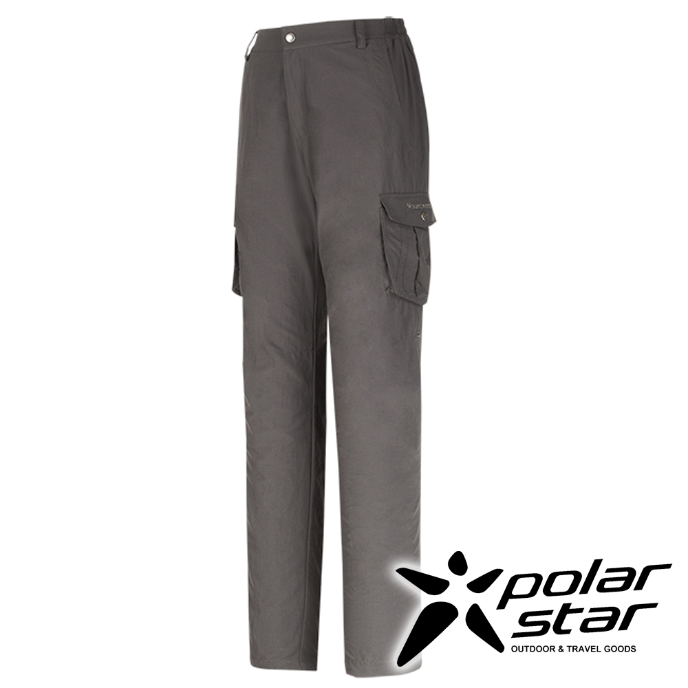 PolarStar 女 抗UV排汗快乾長褲 工作褲(多口袋)『鐵灰』P16346