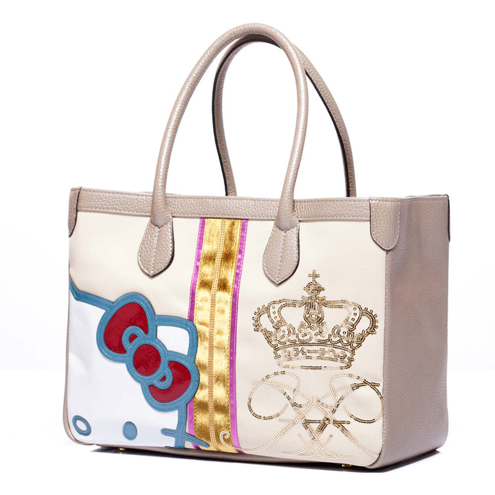 A.D.M.J Kitty Crown COOKIE Bag-OFF WHITE