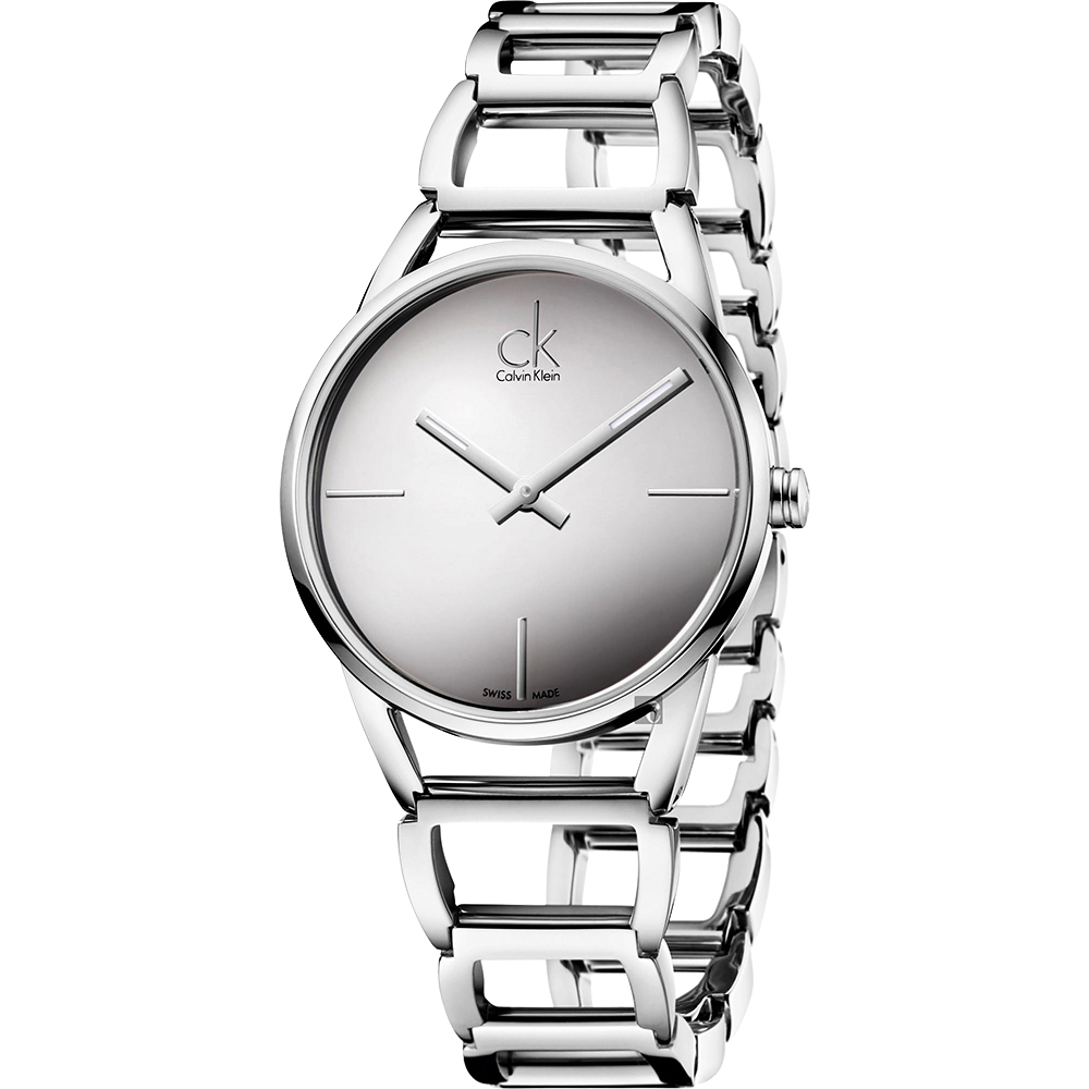 Calvin Klein CK Stately 時尚鏤空手環腕錶-33mm