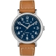 TIMEX 天美時 Weekender 週末系列 復刻手錶-藍x棕色/40mm product thumbnail 2