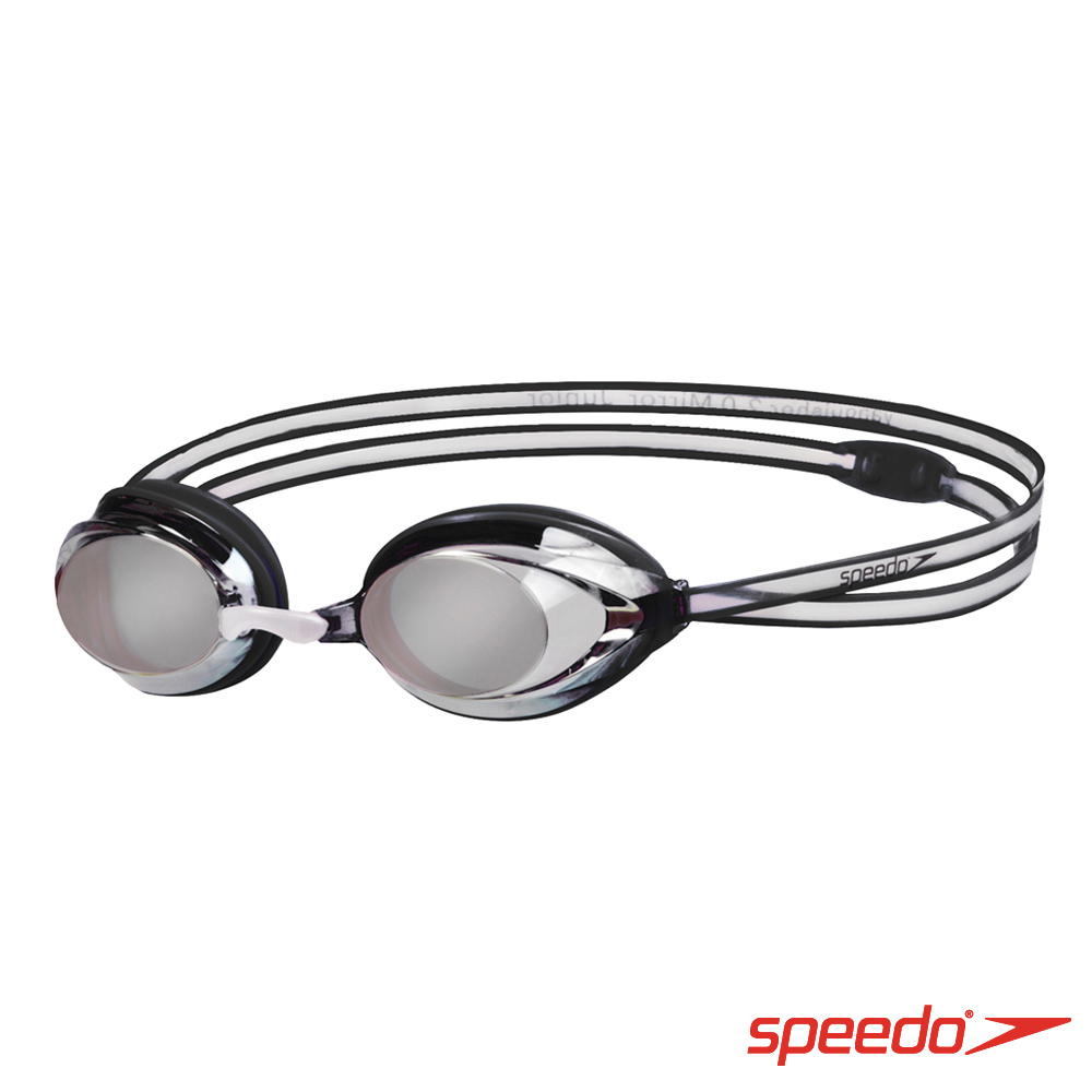 SPEEDO 兒童 競技泳鏡 Vanquisher 2.0 Mirror 灰