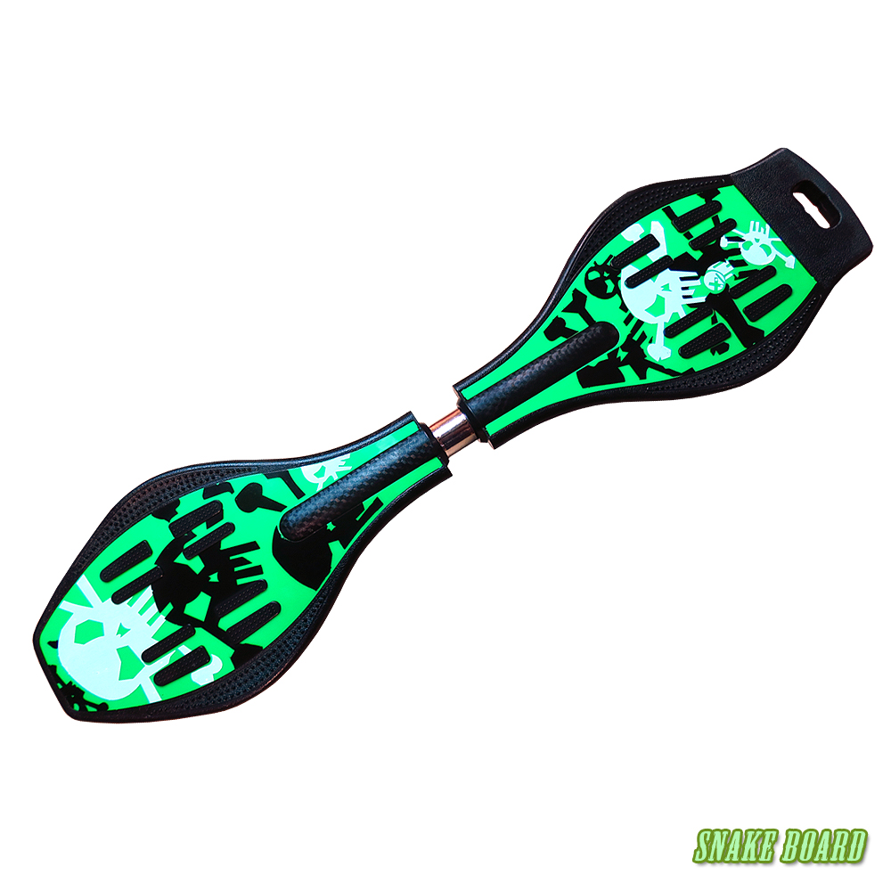 Snake board 滑行少年蛇板-ABS入門板-單純綠