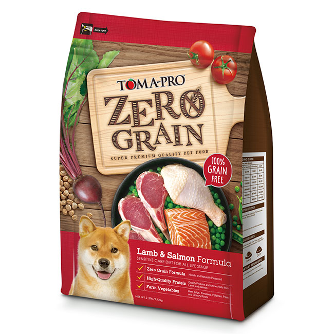 TOMA-PRO 優格 天然零穀食譜 全齡犬 敏感配方(羊肉+鮭魚)2.5磅X2包