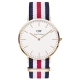 DW Daniel Wellington 藍白紅尼龍錶帶 玫瑰金錶框 /40mm product thumbnail 1