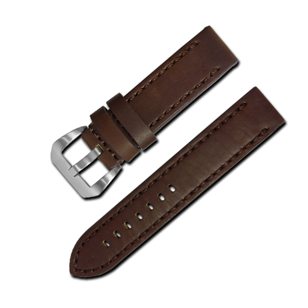 Watchband / 經典復刻時尚指標加厚版牛皮錶帶 深咖啡色