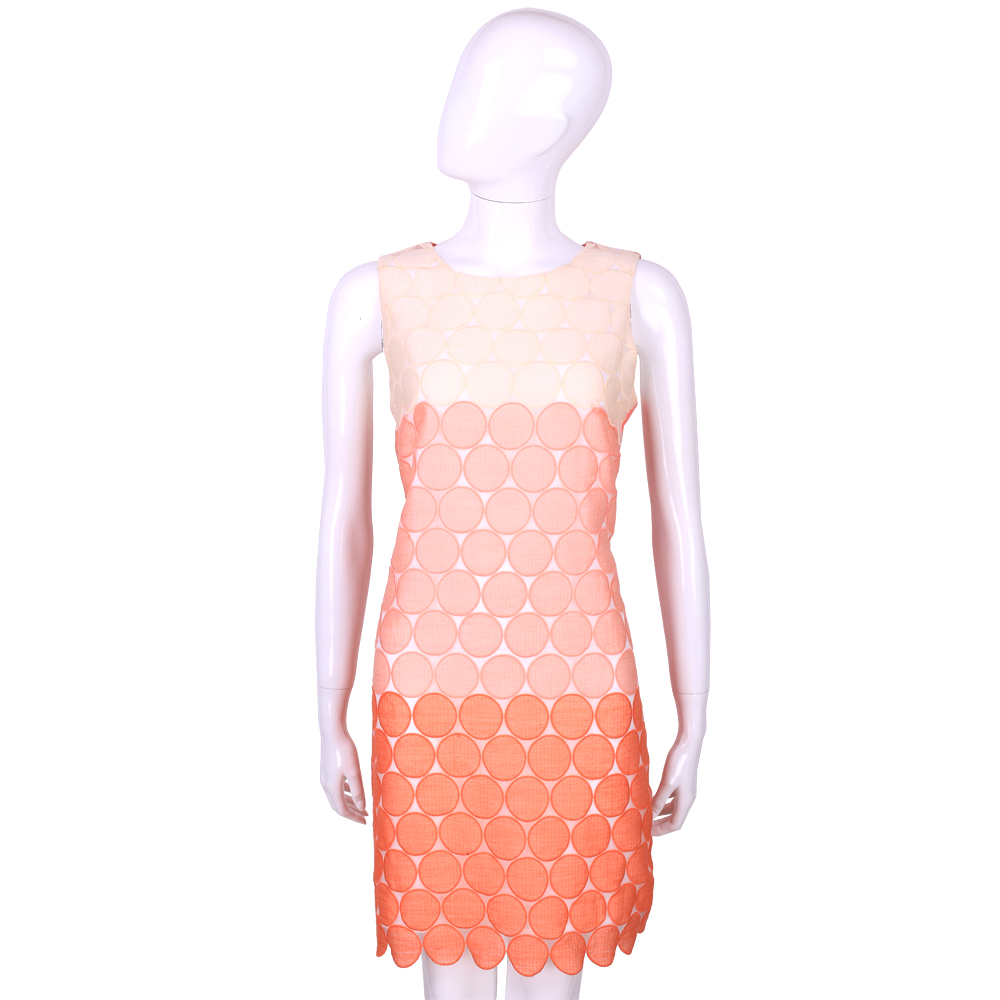 MARELLA 粉色系漸層圓點造型無袖洋裝