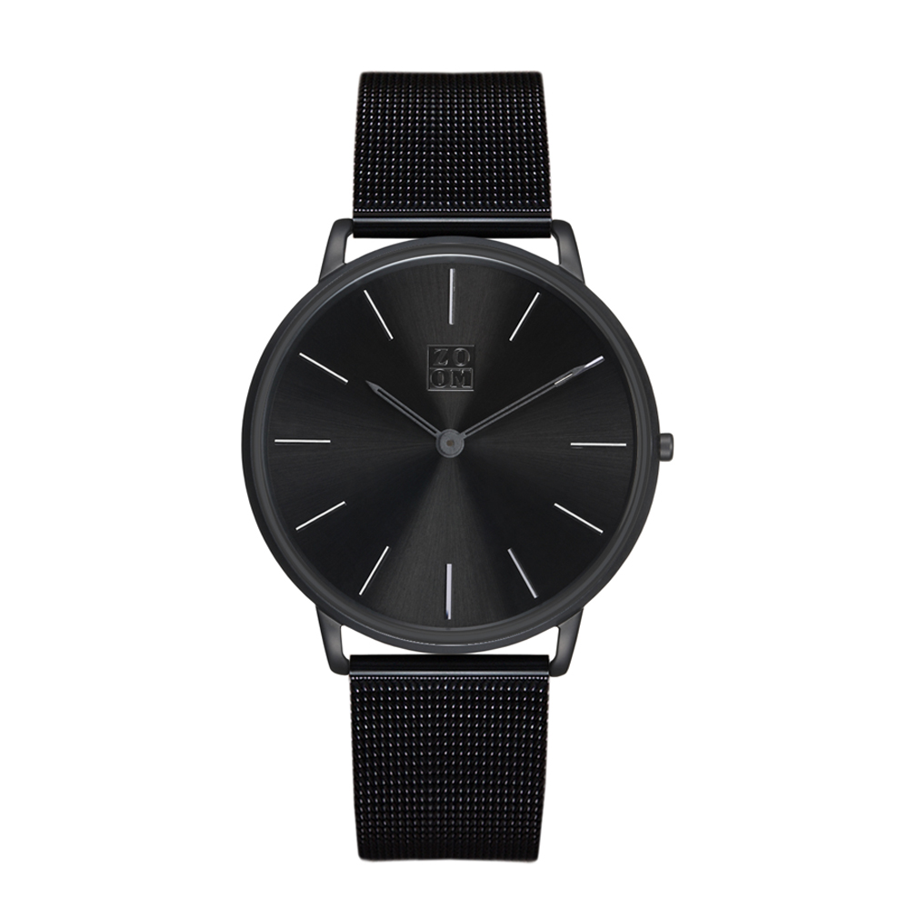 ZOOM THIN 5010 極簡超薄米蘭帶手錶(ZM5010)-黑/42mm
