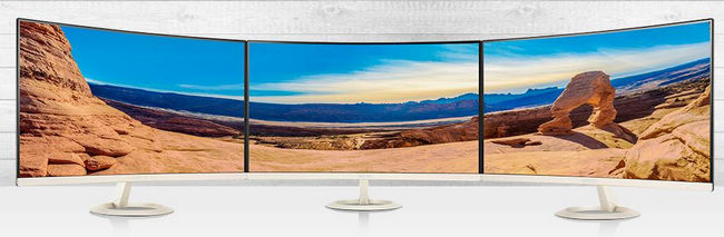 ASUS VZ27VQ 27型 超薄無邊框曲面電腦螢幕