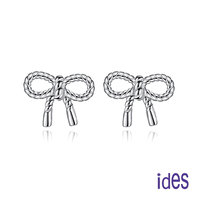ides愛蒂思 日韓風潮個性時尚925純銀耳環/蝴蝶結