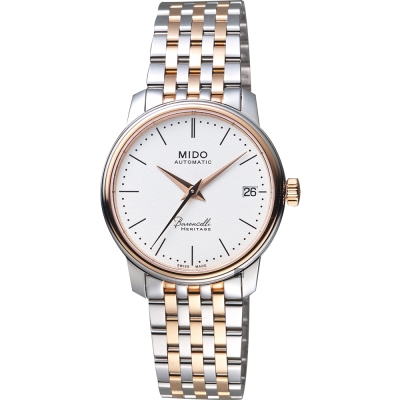 MIDO 美度 官方授權 Baroncelli III 永恆機械女錶 母親節禮物-33mm M0272072201000