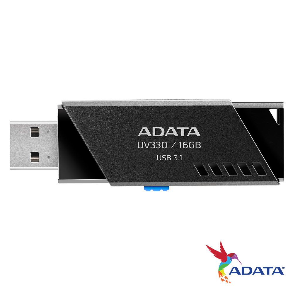 ADATA威剛 UV330 16GB USB3.1隨身碟(黑)