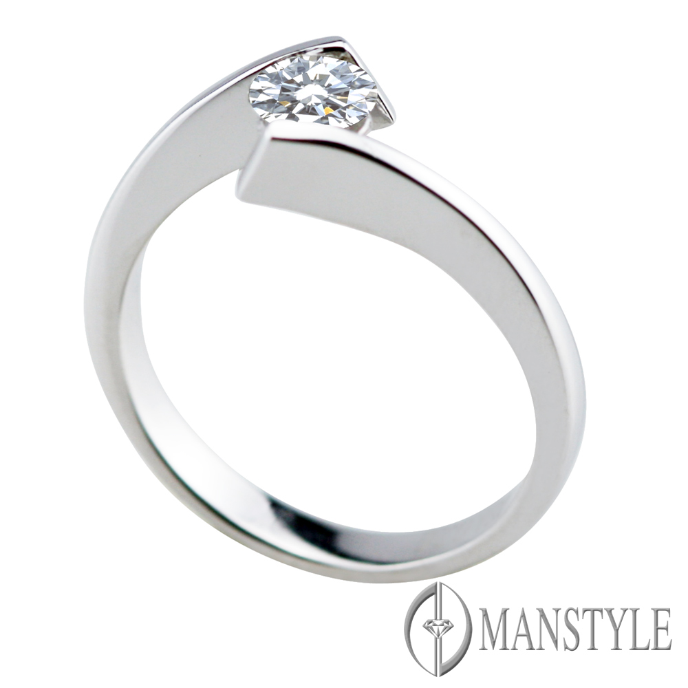 MANSTYLE 一見鍾情 0.30ct 八心八箭 鑽石戒指