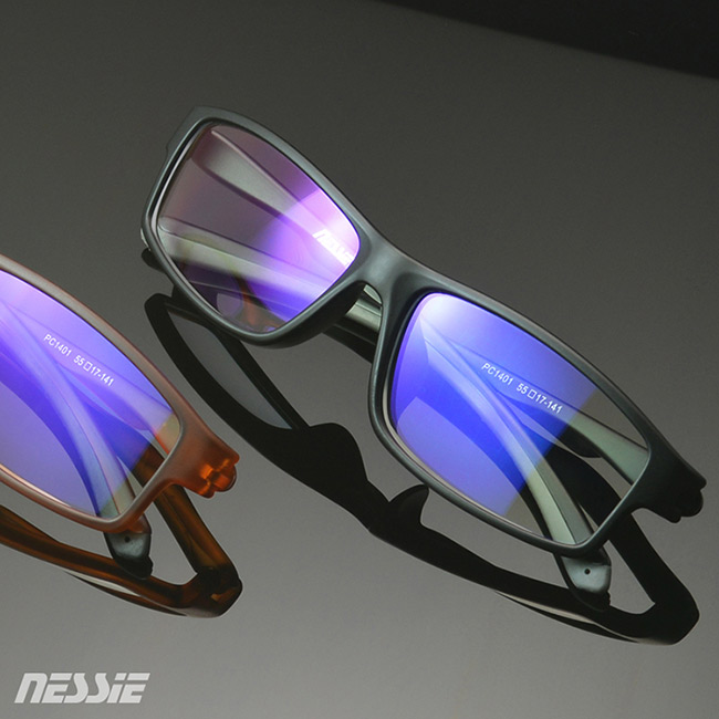 Nessie 尼斯眼鏡 濾藍光眼鏡 側遮罩 消光黑
