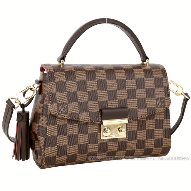 LV N53000 Croisette 經典棋盤格紋兩用提包(咖啡色) @LV路易威登必買