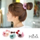 Hera 撞色雙花朵蝴蝶結髮圈/髮束-(三色) product thumbnail 1