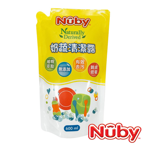 Nuby 奶蔬清潔露補充包(600ml)