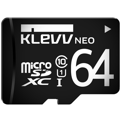 KLEVV 科賦 Micro SDXC UHS-1 64GB 記憶卡(附轉卡)