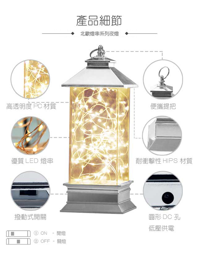 法國三寶貝 火樹銀花風燈造型創意桌燈夜燈LED燈