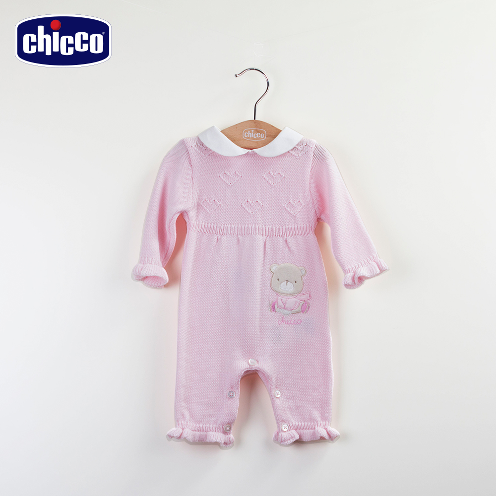 chicco玫瑰公主針織兔裝-粉(3-6個月)