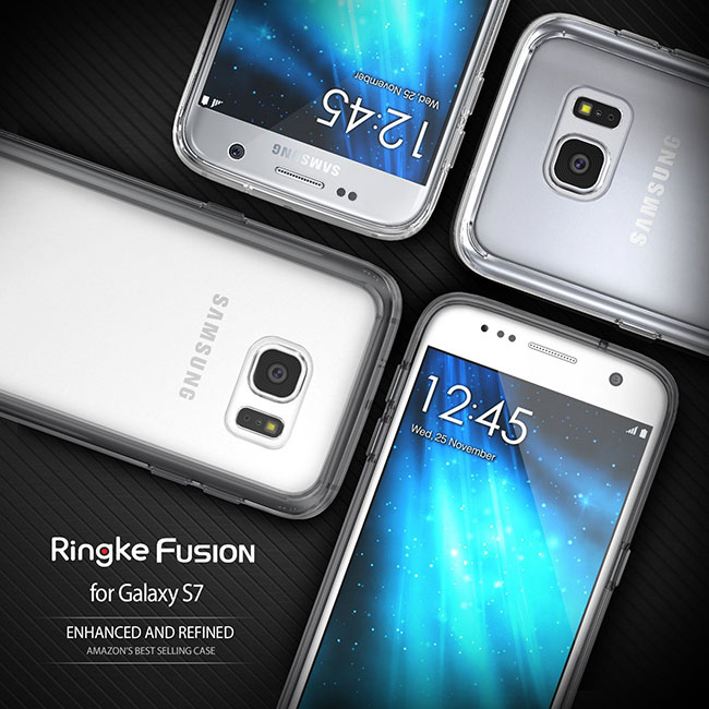 RINGKE 三星 Galaxy S7 Fusion 透明背蓋手機殼