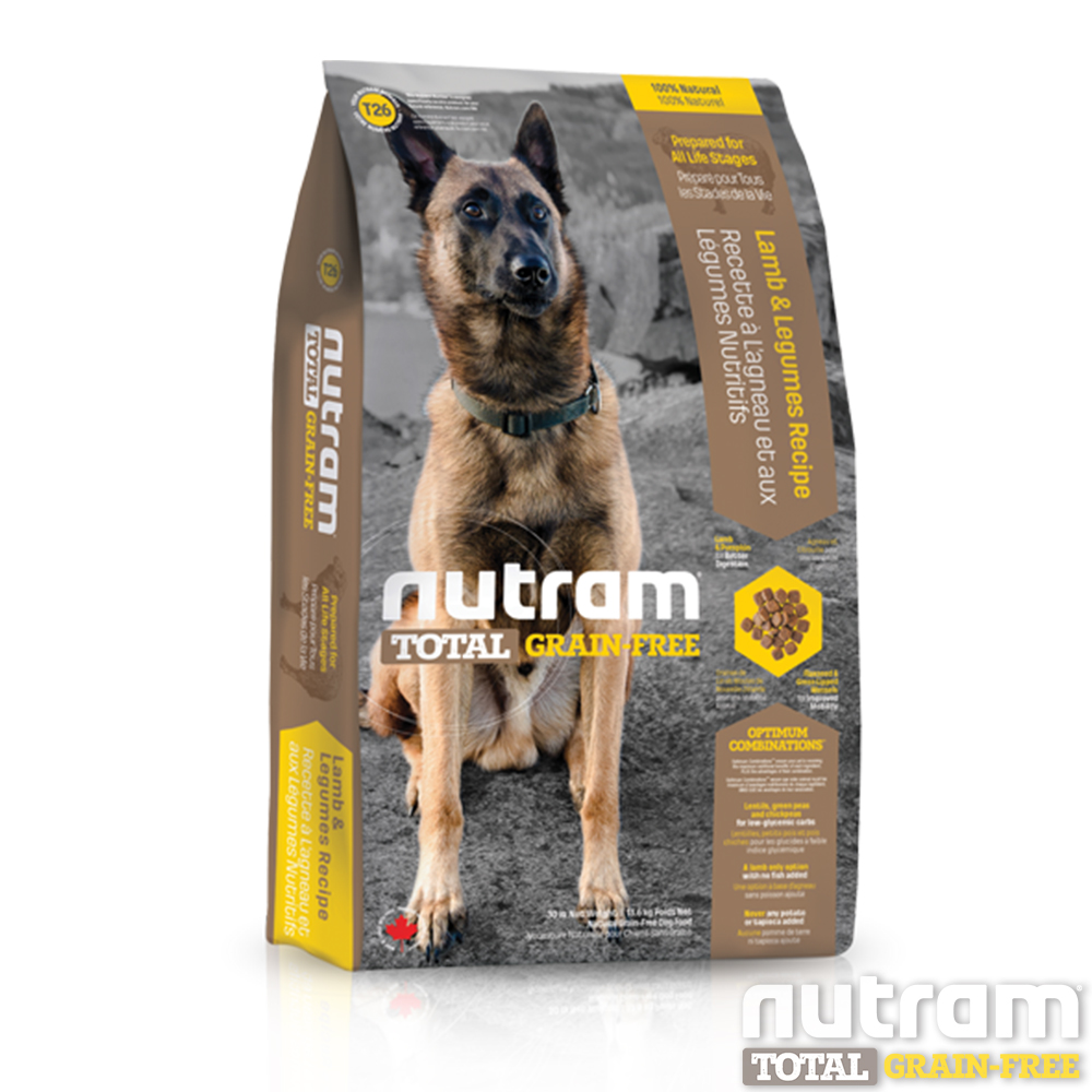 Nutram紐頓 T26無穀潔牙犬 羊肉配方 犬糧 1.36公斤