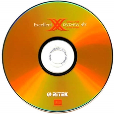 錸德 ritek x 版 4x dvd+rw 4.7gb (30布丁桶裝)